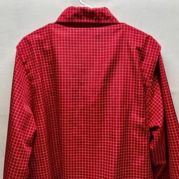 Catalina Windbreaker Jacket Women's Large Red Grid Lightweight Full Zip Vintage - Picture 5 of 9